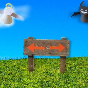 天使（善）と悪魔（悪）の選択