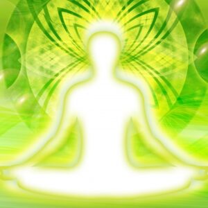 瞑想する様子