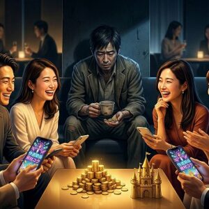 お金があり幸せそうな人の影で悩んでいる人